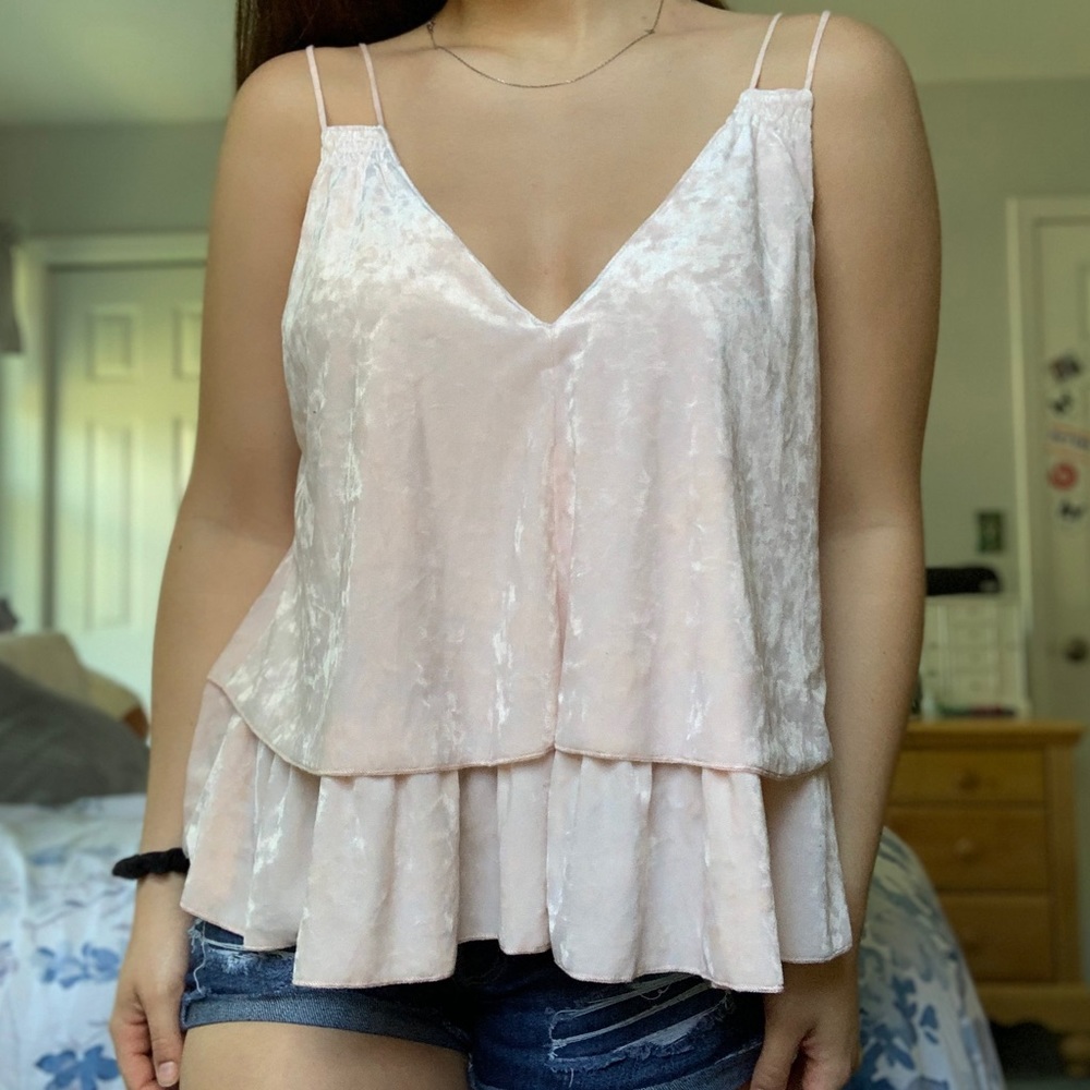 NWT Aerie Velvet V-Neck Top